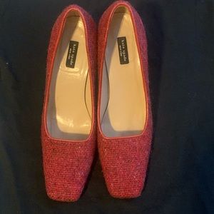 Kate Spade Red Tweed Classic Pump - 8B